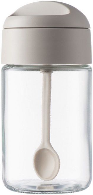 PINMOO 品沐 勺蓋一體調味罐 灰色, 250ml, 1個