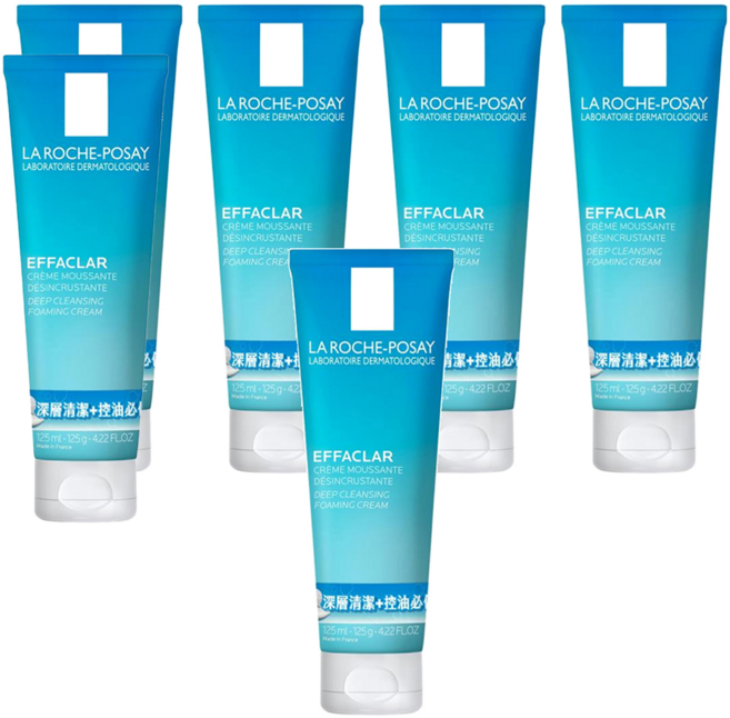 LA ROCHE POSAY 理膚寶水 深層控油泡沫洗面乳, 125ml, 6條