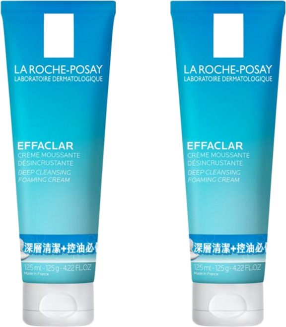LA ROCHE POSAY 理膚寶水 深層控油泡沫洗面乳, 125ml, 2條