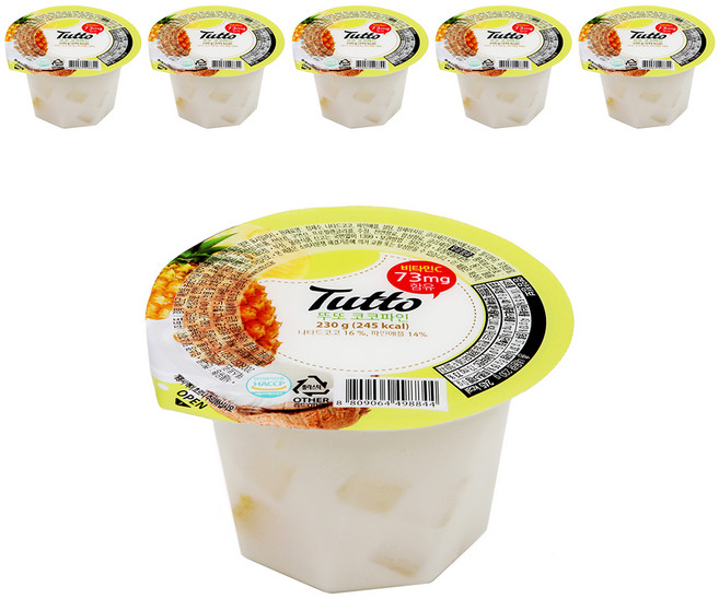 뚜또 코코파인 젤리, 230g, 6개