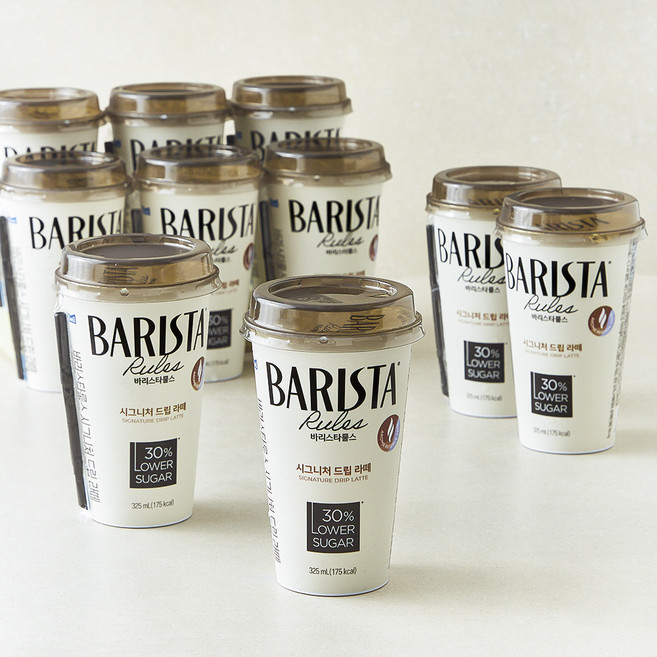 바리스타룰스 시그니처 드립 라떼, 325ml, 10개