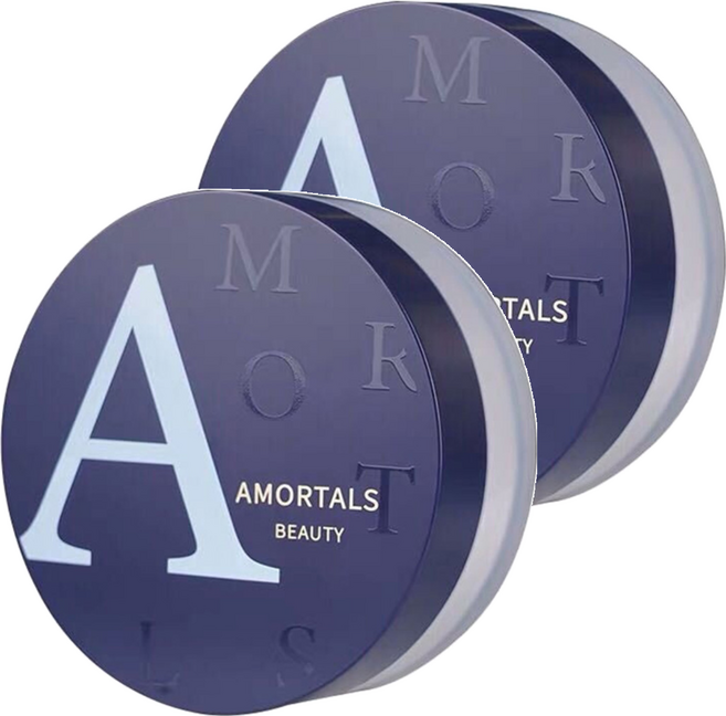 AMORTALS 爾木萄 毛孔柔焦裸光蜜粉 8.5g, 101 透明色, 2個