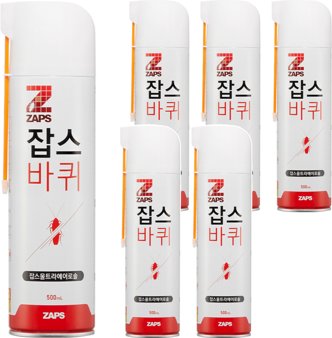 잡스 울트라에어로솔 살충제, 500ml, 6개