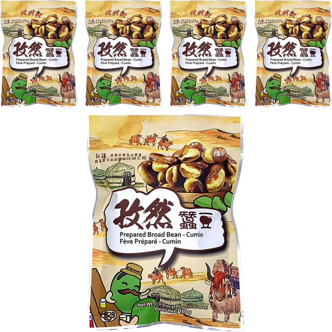 六福 孜然蠶豆, 100g, 5包