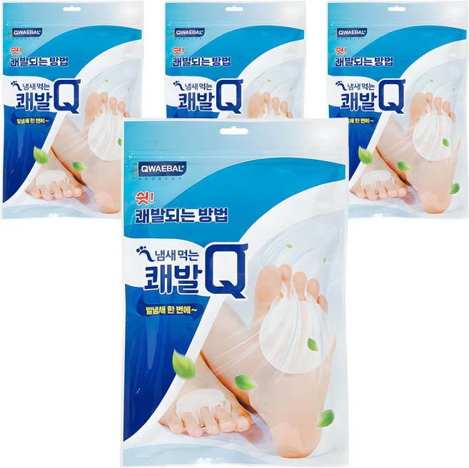 쾌발 Q 냄새먹는 풋케어 패드, 60매입, 4개