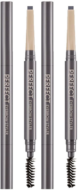 미샤 퍼펙트 스타일러 아이브로우 오토펜슬 0.15g, 그레이브라운, 2개