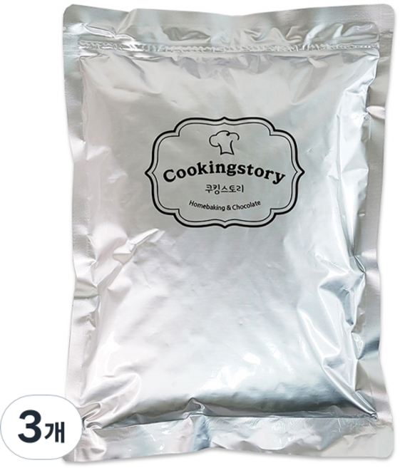 쿠킹스토리 베릴스 코인 커버춰 밀크 초콜릿, 1kg, 3개