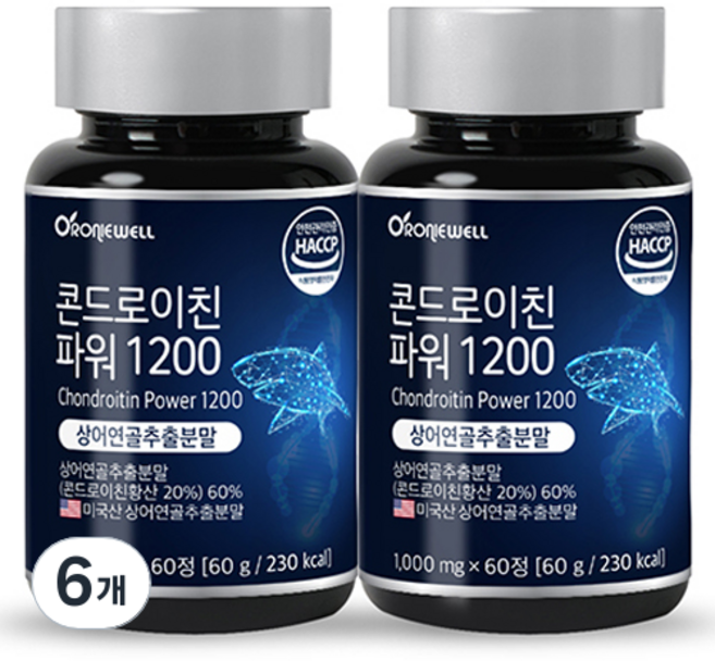 로니웰 콘드로이친 파워 1200, 60g, 6개