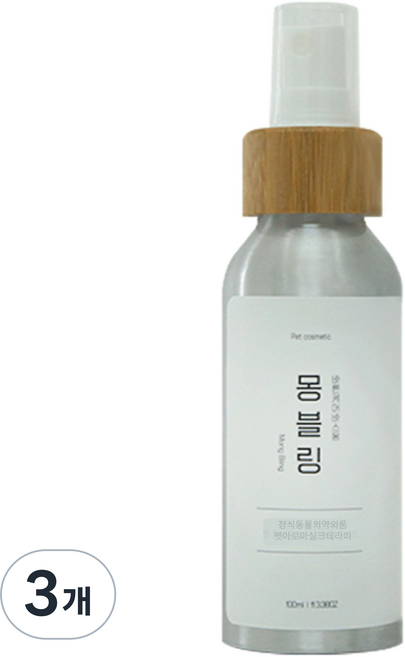 바스몽 몽블링 강아지 털관리 보습 미스트, 100ml, 1개입, 3개