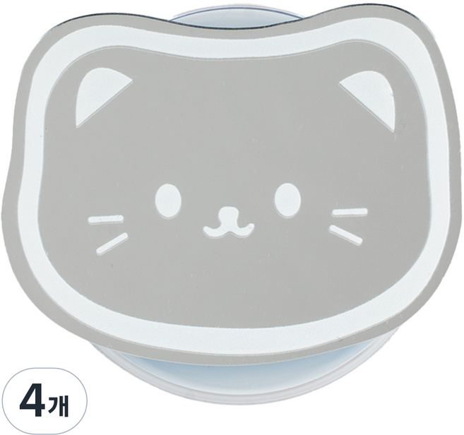 구스페리 동물 맥세이프 미러 톡, 09하양야옹이, 4개