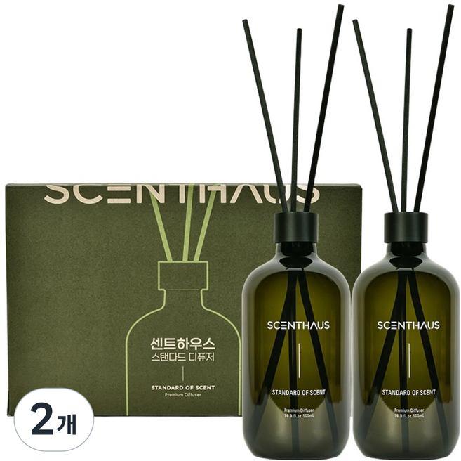 센트하우스 스탠다드 디퓨저, 2개, 1L, 시트러스레몬