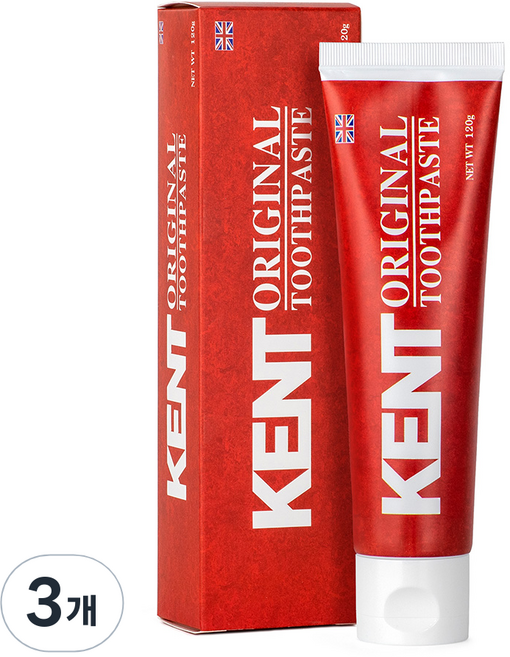 켄트 오리지널 치약, 120g, 3개