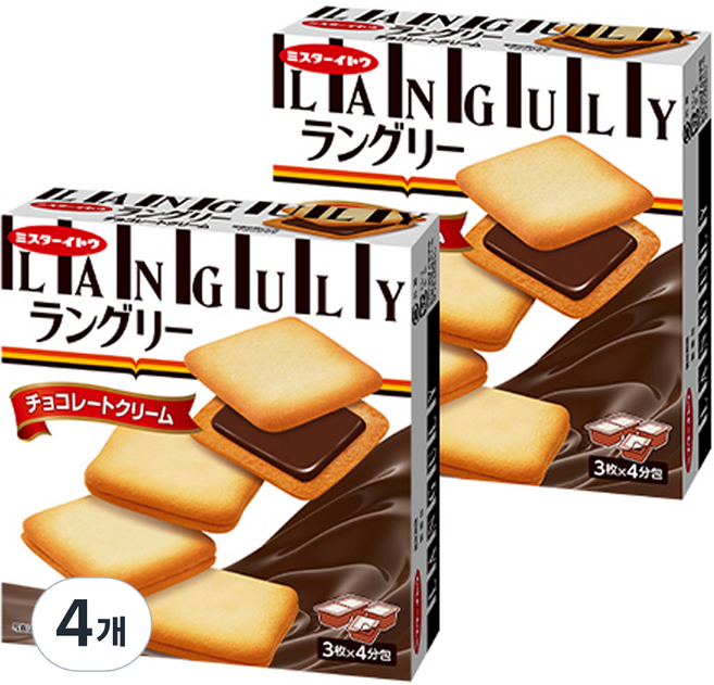 랑그리 초코 크림 샌드, 132g, 4개