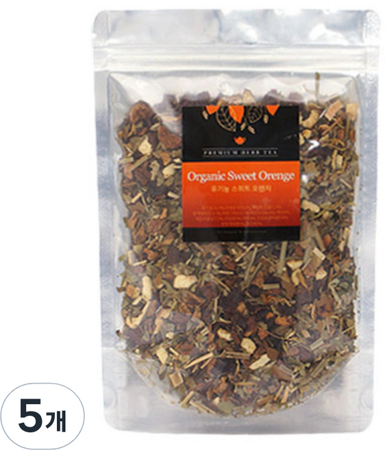 아름드레 대용량 리필 스위트 오렌지 블랜딩차, 60g, 1개입, 5개