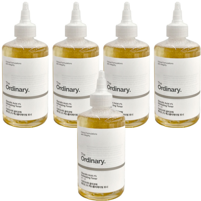 The Ordinary. 甘醇酸去角質化妝水, 240ml, 5瓶