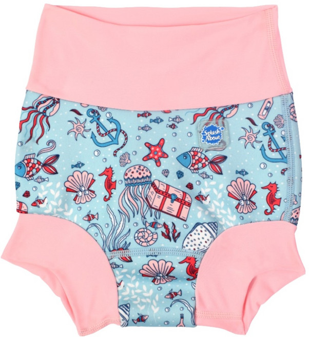 Splash About Happy Nappy 全新3D游泳尿布褲 Hidden Treasure 男女通用 1~2歲, XL, 1件