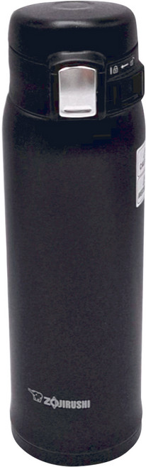 ZOJIRUSHI 象印 不鏽鋼內膽真空保溫杯, 黑色, 480ml, 1入
