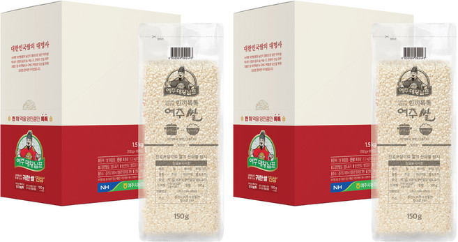 대왕님표 씻어나온 깨끗한쌀 한끼톡톡 여주쌀, 150g, 20개, 상등급