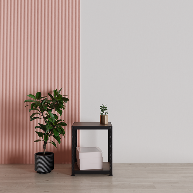 슈랙 철재 선반, 블랙프레임, 2단