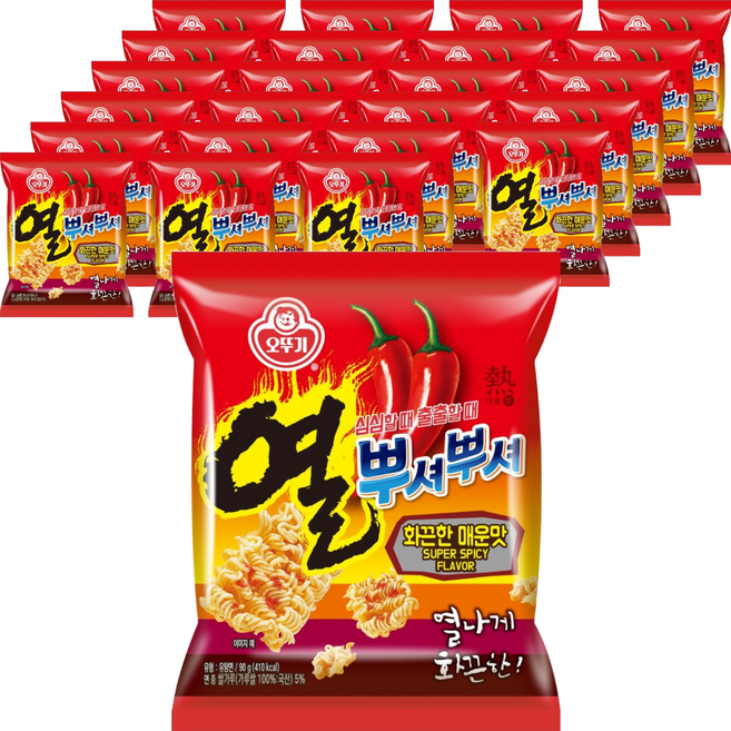 OTOKI 不倒翁 火熱開吃 拉麵餅乾 火辣辣味, 90g, 24個