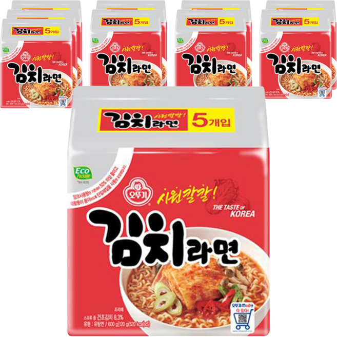 오뚜기 김치라면 120g, 50개