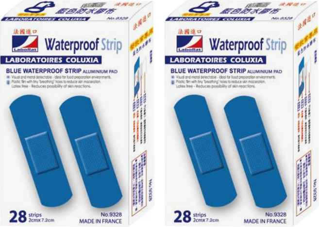 LaboRat 可盧雅藍色鋁膜防水膠布, 28片, 2盒