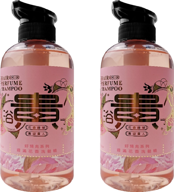 財神小舖 浴貴人 緣滿花香洗髮精 HAIR-15002, 500ml, 2瓶