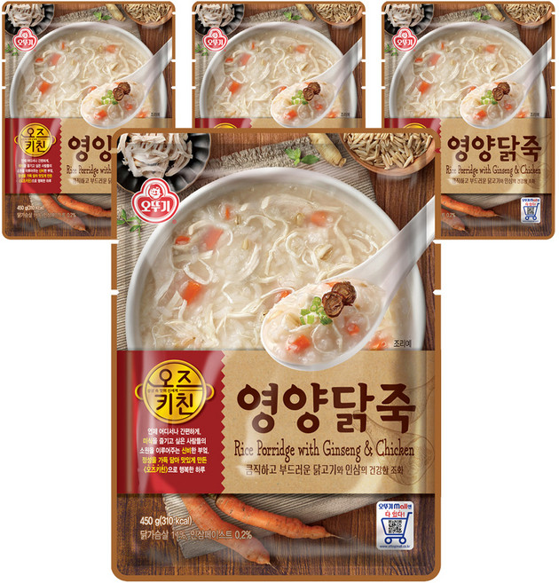 오즈키친 영양닭죽, 450g, 4개