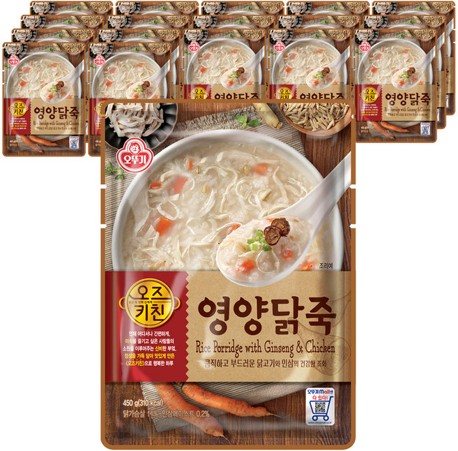오뚜기 오즈 키친 영양 닭죽, 450g, 18개