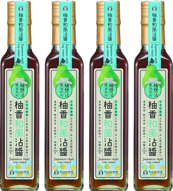 麻豆區農會 柚香和風沾醬, 230ml, 4瓶