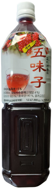 청솔 생생 오미자골드음료, 1.5L, 1개