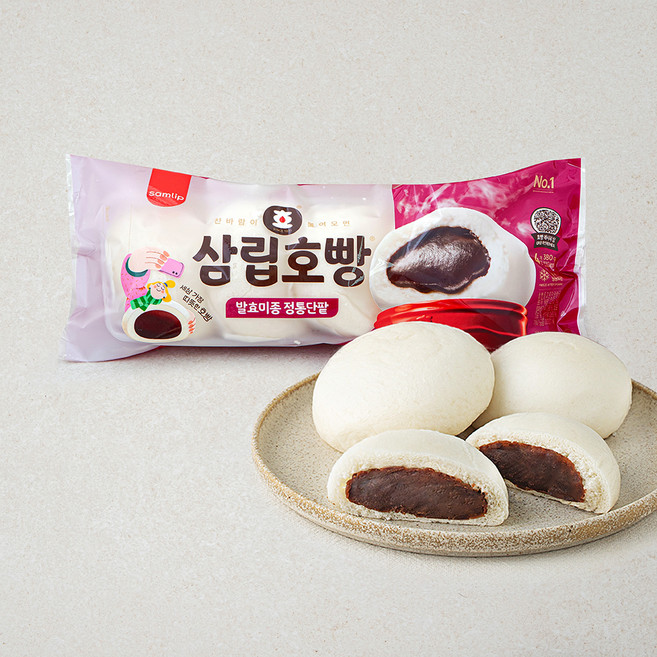 삼립 발효미종 정통단팥 호빵, 95g, 4개입, 1개