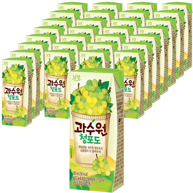 남양과수원 청포도, 190ml, 96개