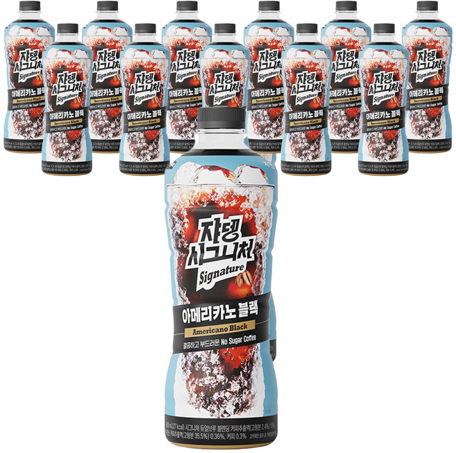 쟈뎅 시그니처 아메리카노 블랙, 900ml, 12개