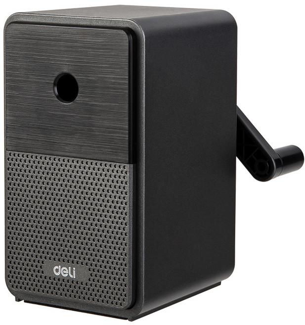 델리 5단 심조절 레트로 연필깎이, 다크그레이, 1개