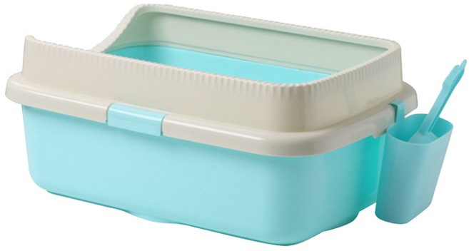 SAY COCOA 고양이 평판화장실, 블루(JT6954), 1개