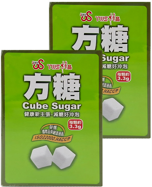 TWS 維生 方糖 105顆, 340g, 2盒