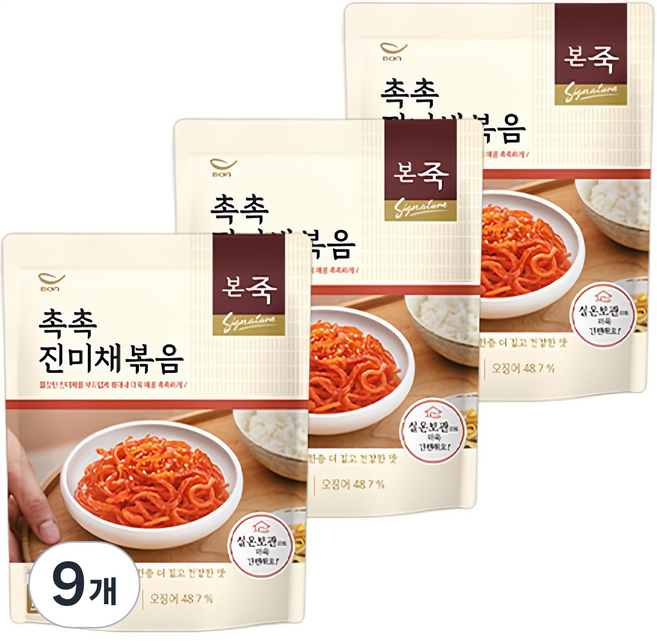 본죽 촉촉 진미채볶음, 60g, 9개