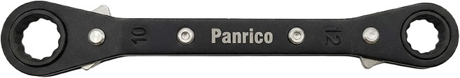 PANRICO 百利世 無邊棘輪梅花板手 10x12mm 頭部呈25°, 1支