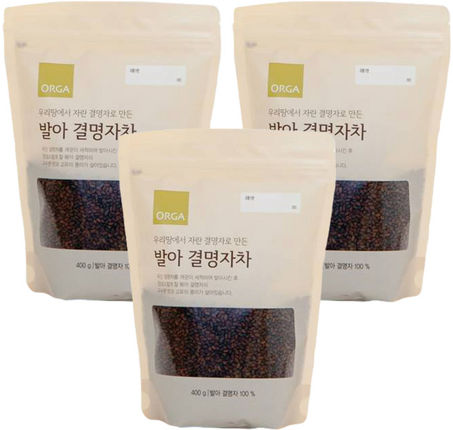 올가홀푸드 발아 결명자차, 400g, 1개입, 3개