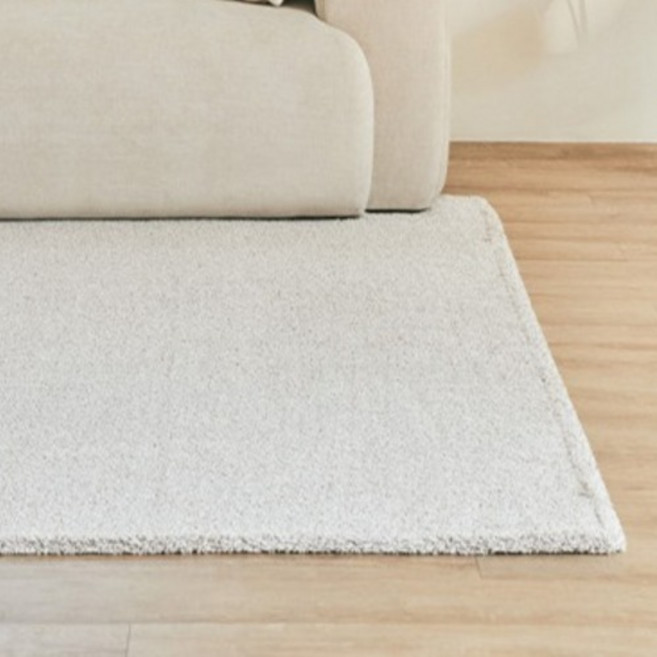 데오르카 북유럽 워셔블 먼지없는 장모 거실 러그