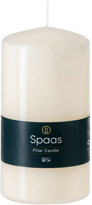 스파스 실린더 원기둥 양초 8 x 15 cm, 무향, 540g, 1개
