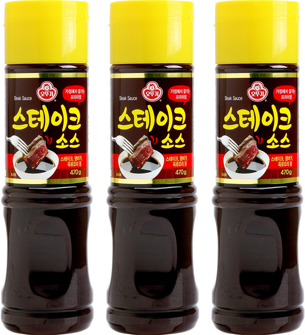 오뚜기 스테이크 소스, 470g, 3개