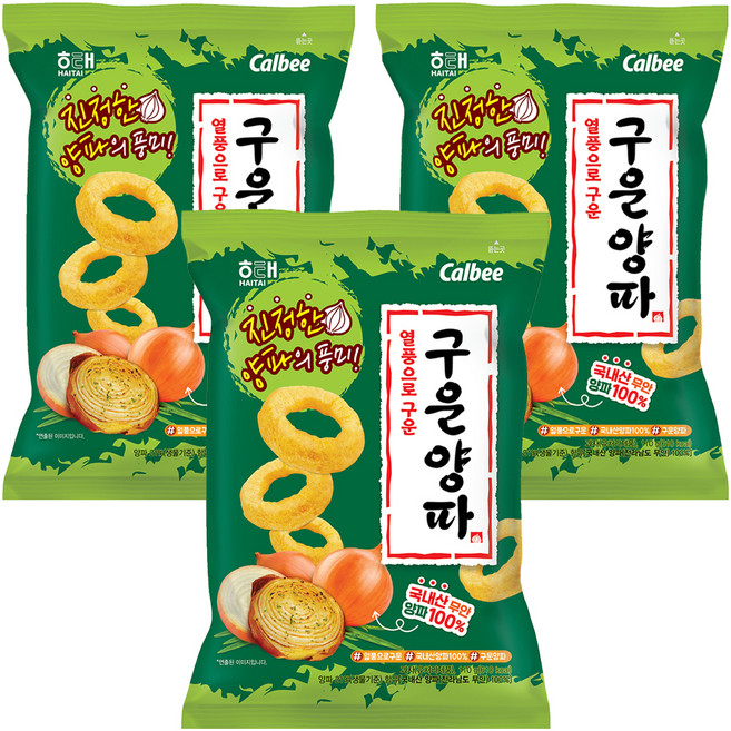 해태제과 구운 양파, 110g, 3개