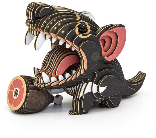 EuGy STA 03 紙板模型套件, 袋獾 黑色, 1個, 24片