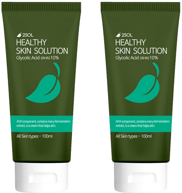 2SOL Healthy Skin Solution甘醇酸乳霜, 100ml, 2個