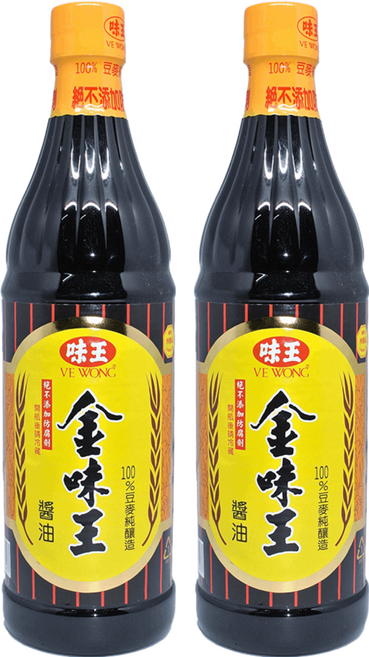 味王 金味王醬油, 780ml, 2瓶