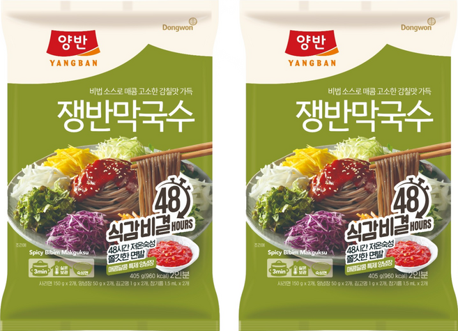 DONGWON 東遠 韓式蕎麥冷麵, 2包, 405g