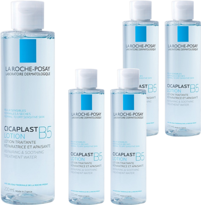 LA ROCHE POSAY 理膚寶水 台灣公司貨 B5全面修復保濕化妝水, 200ml, 5瓶