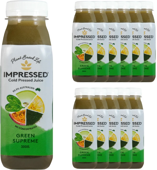 임프레스드 그린스프림 주스, 12개, 300ml - 쿠팡